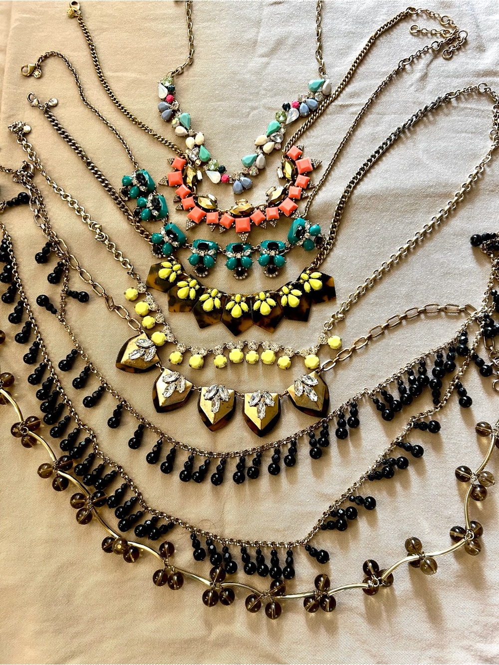 J Crew Lot Bundle of 8 Vintage Y2K Necklaces